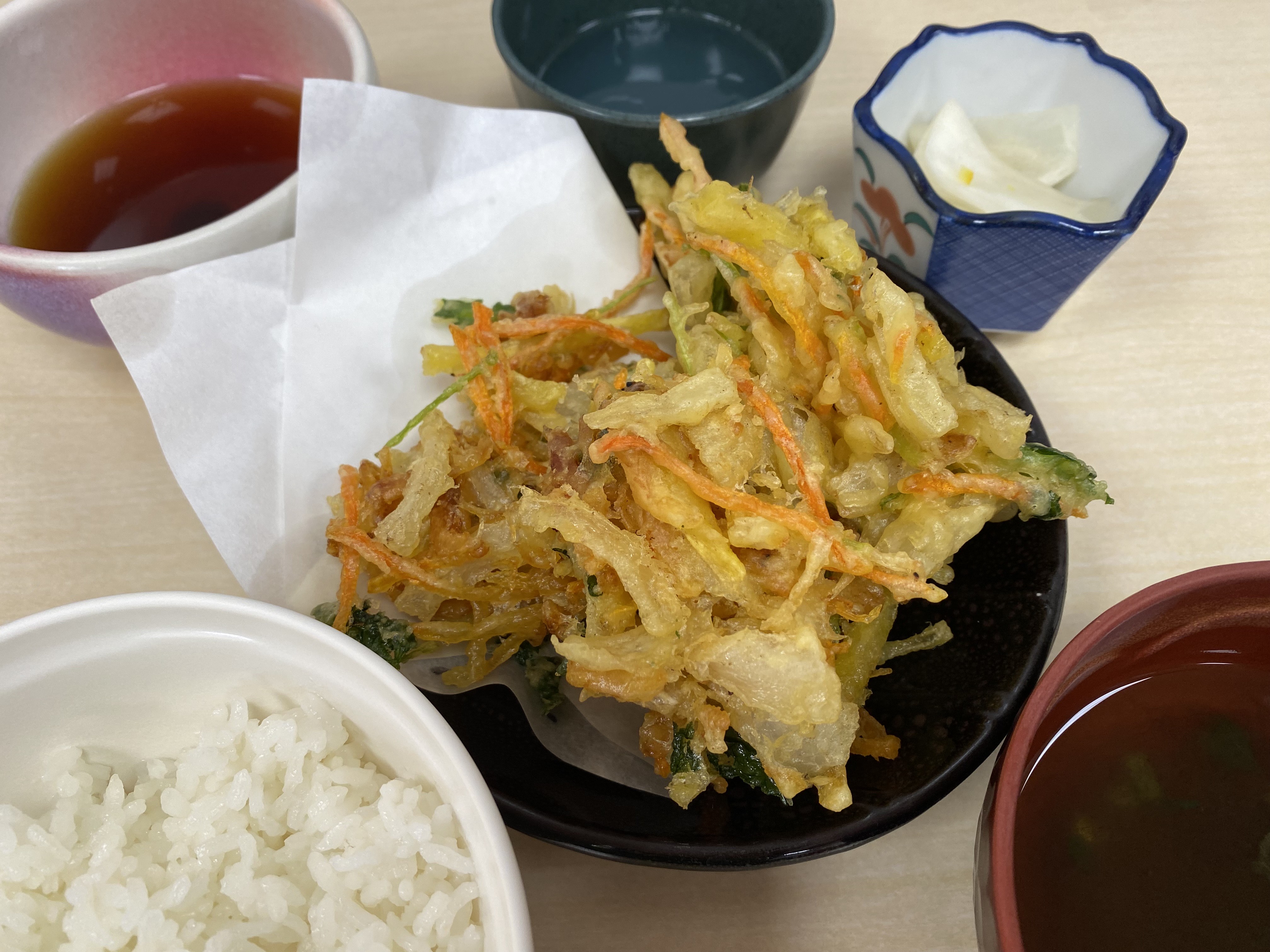 昼食【かき揚げ】