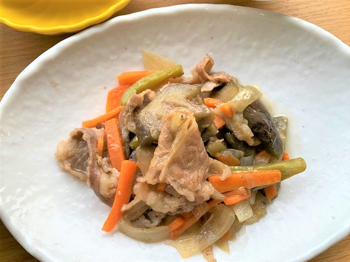 【昼食】牛肉と茄子の炒め物