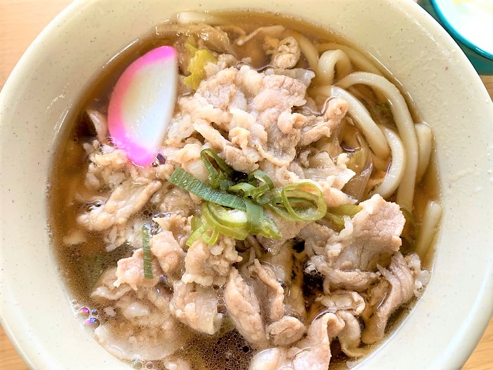 【昼食】肉うどん	
