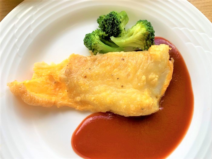 【昼食】カレイのピカタ	
