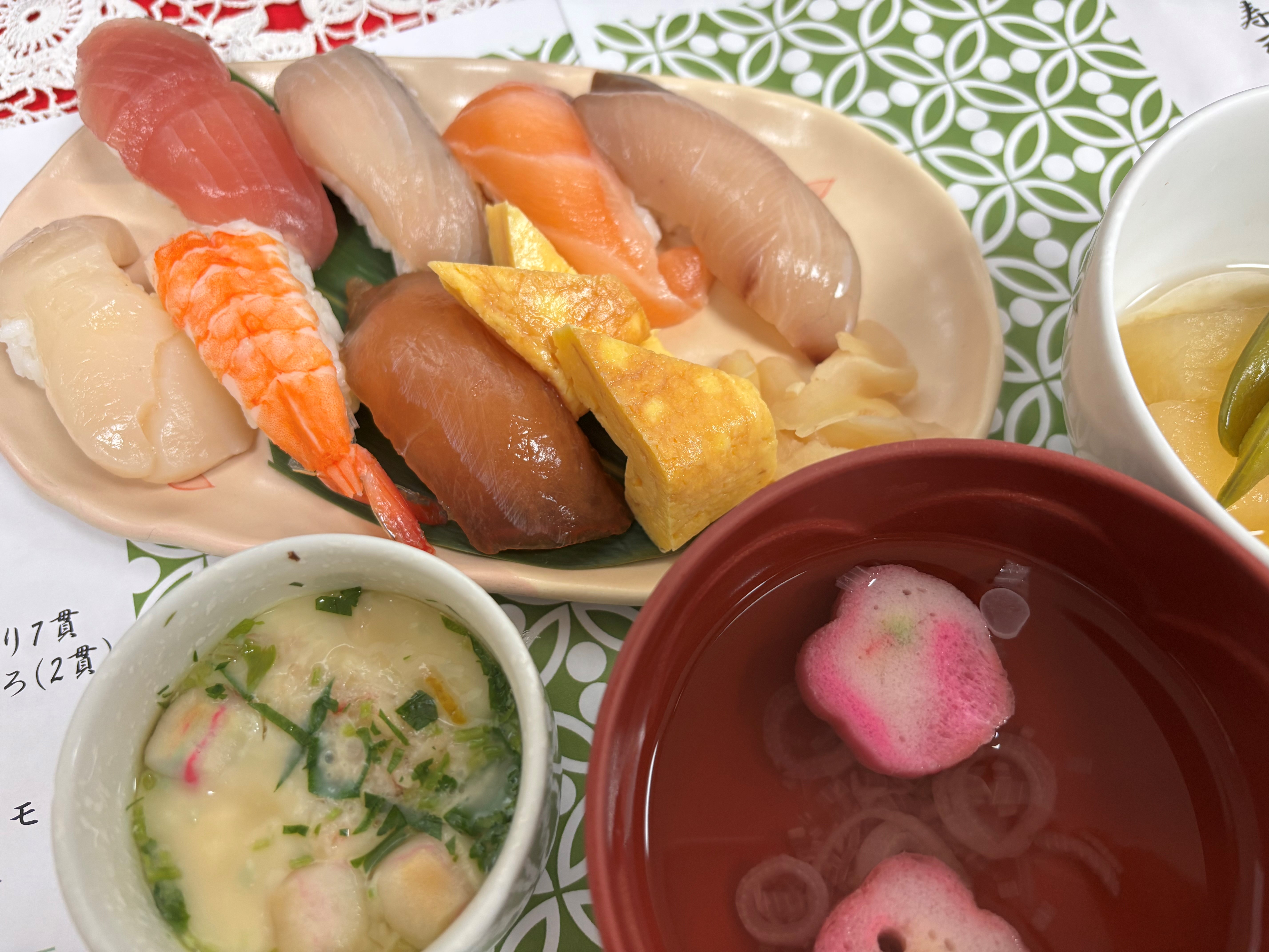 夕食【エデン寿司（３月）】