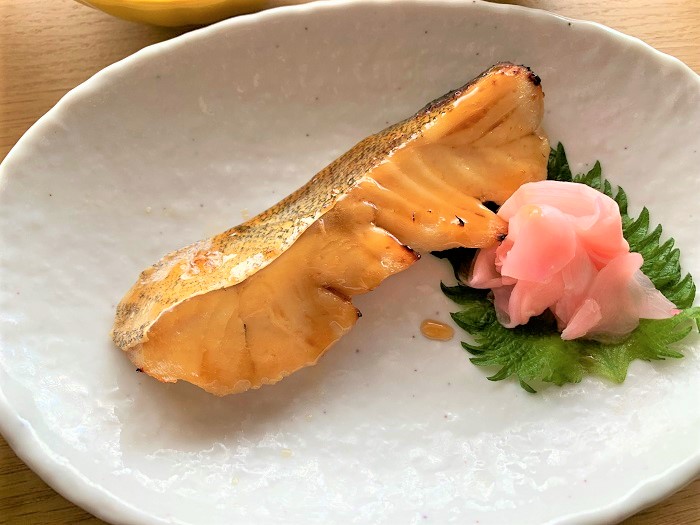 【昼食】タラのみりん漬け焼き