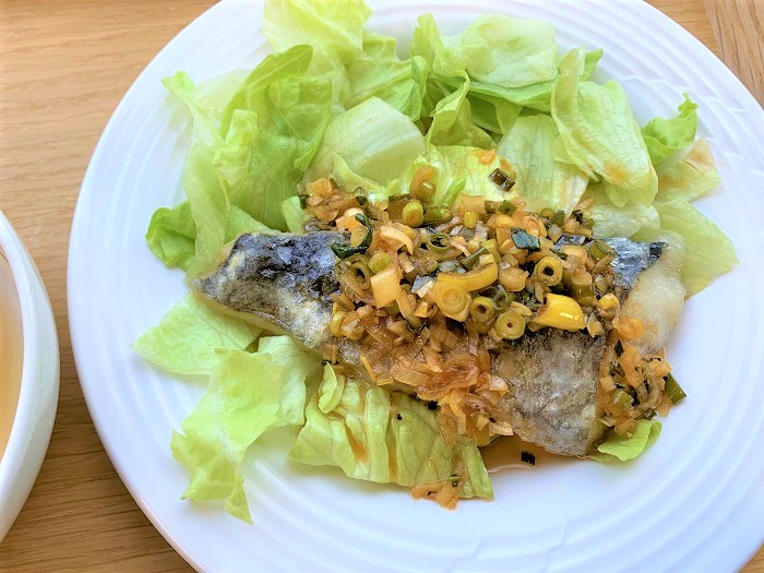 【昼食】サワラの香味ソース