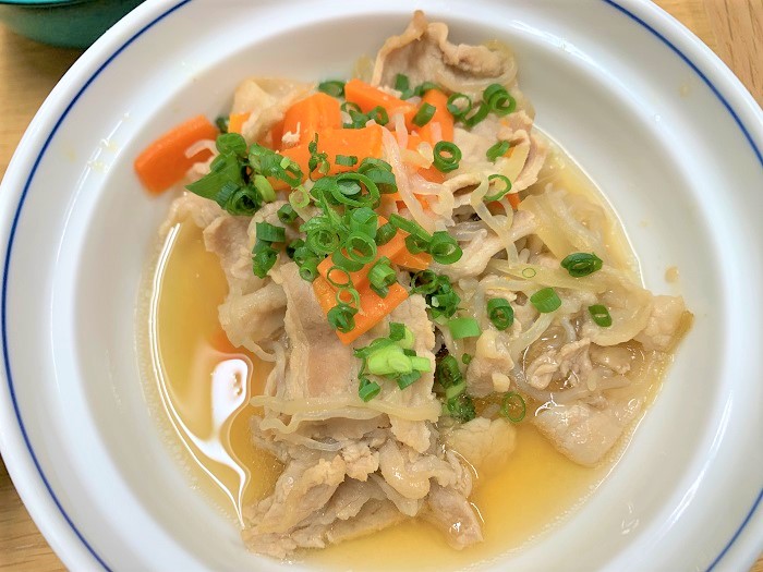 【昼食】豚肉のしぐれ煮