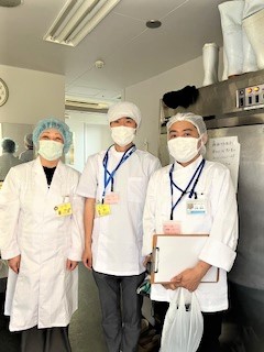 厨房の衛生チェックを受けました