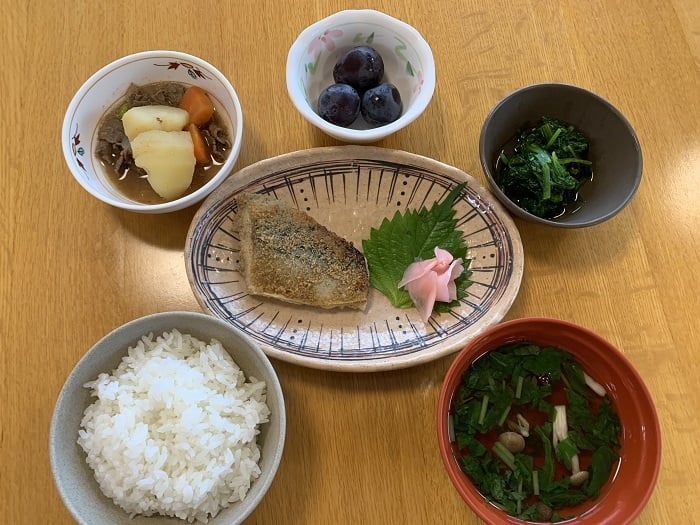 【夕食】サバのごま焼き