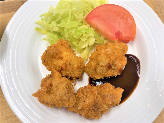 【昼食】チキンカツ	
