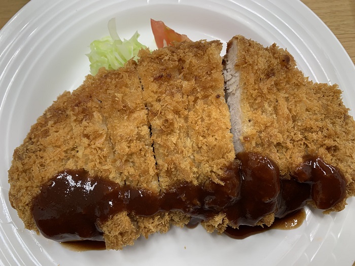 【昼食】豚カツ	
