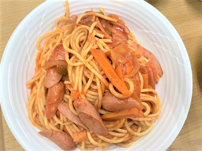 【昼食】ナポリタンスパゲッティ	
