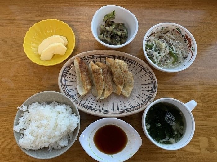 【夕食】焼き餃子