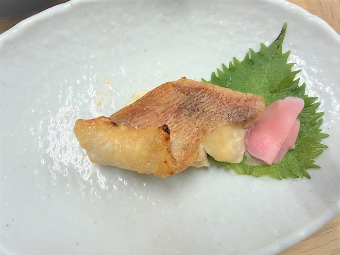 【昼食】アカウオの西京焼き
