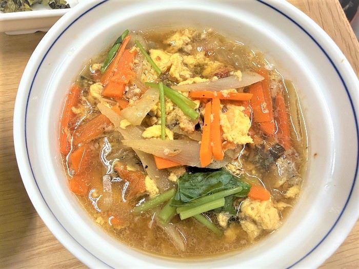 【昼食】ウナギの柳川風
