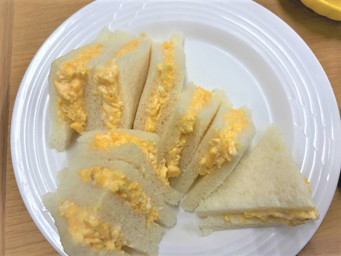 【昼食】玉子サンドイッチ
