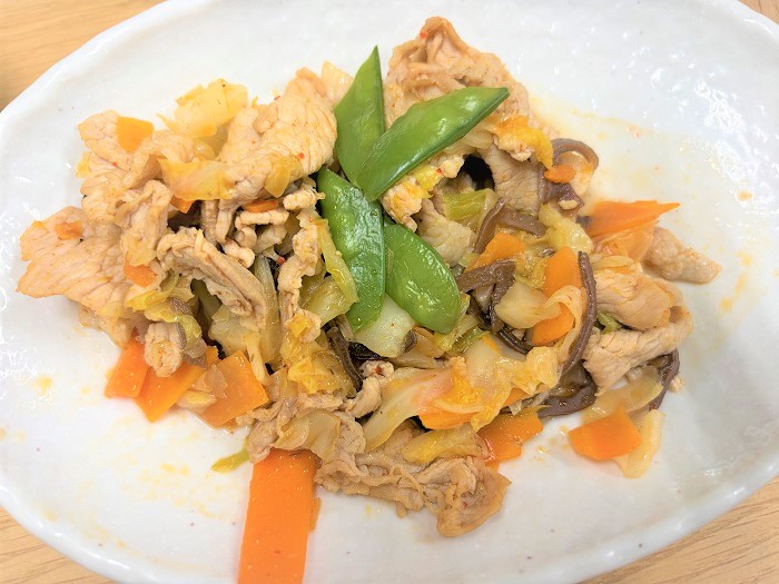 【昼食】麻婆野菜炒め