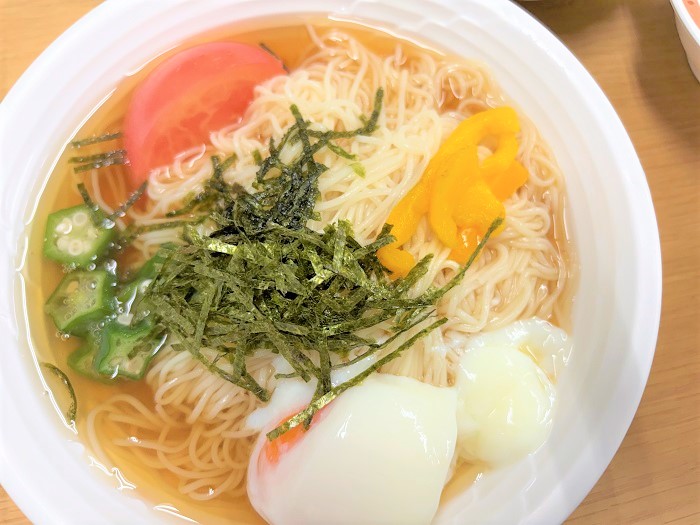 【昼食】夏野菜そうめん