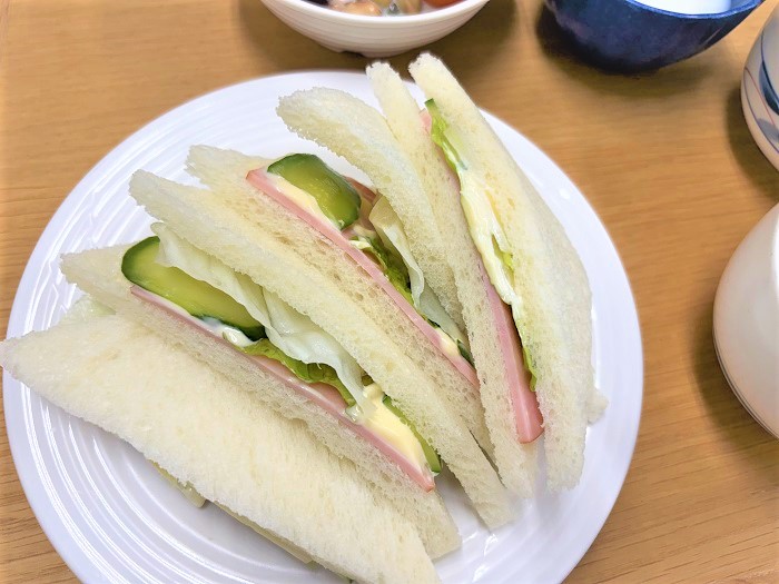 【昼食】野菜サンドイッチ
