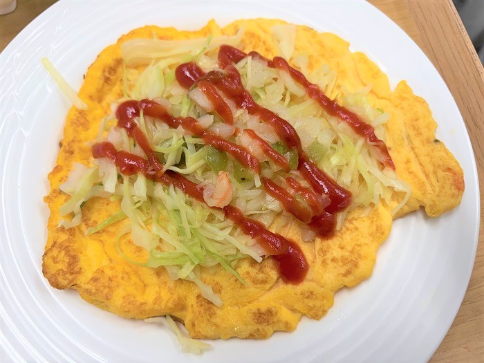 【昼食】オープンオムレツ