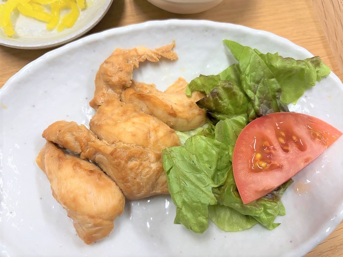 【昼食】鶏ささみの味噌漬焼