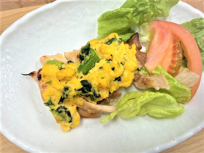 【昼食】鶏肉の菜種焼き
