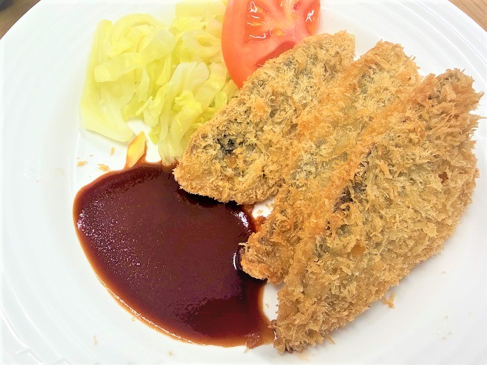 【昼食】アジフライ
