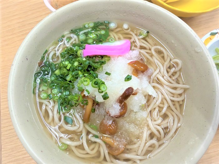 【昼食】なめこおろしそば
