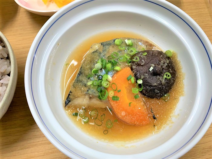 【昼食】サバのみぞれ煮
