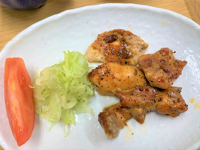 【昼食】鶏肉の山賊焼き
