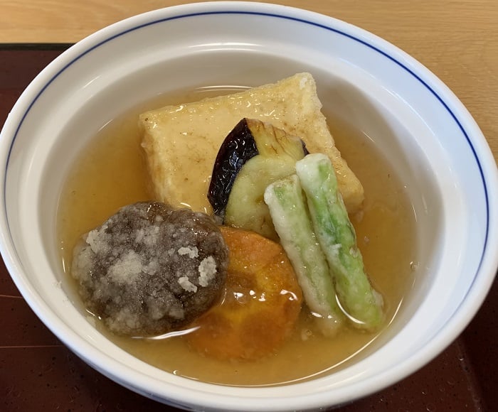 【昼食】豆腐と野菜の揚げ出し
