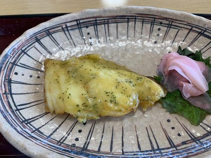 【昼食】シェフスペシャルメニュー～白身魚木の芽田楽～
