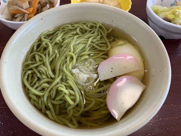 【昼食】月見茶そば