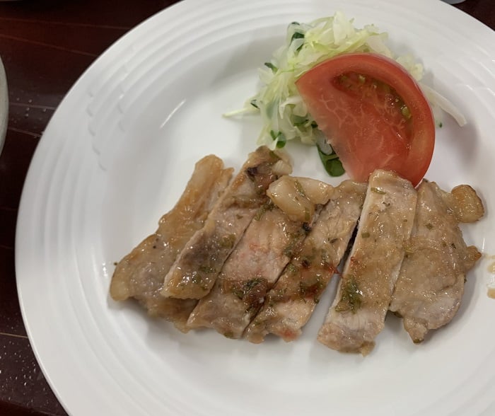 【昼食】豚肉の梅香焼き