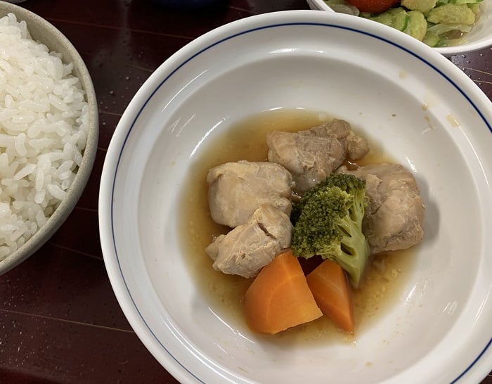 【昼食】鶏肉のさっぱり煮