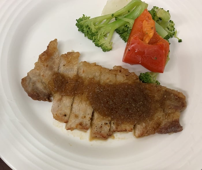【夕食】豚肉のスタミナ焼き