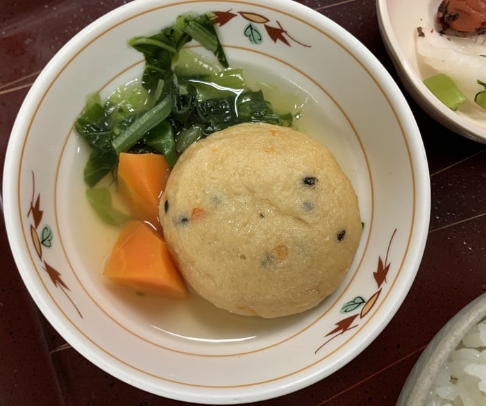 【朝食】がんもの含め煮