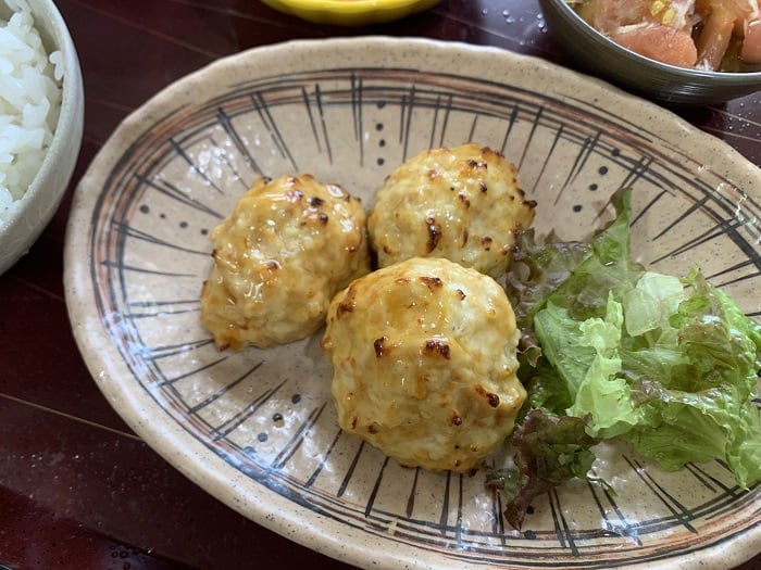 【昼食】照り焼きつくね