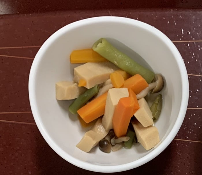 【朝食】高野豆腐の煮物