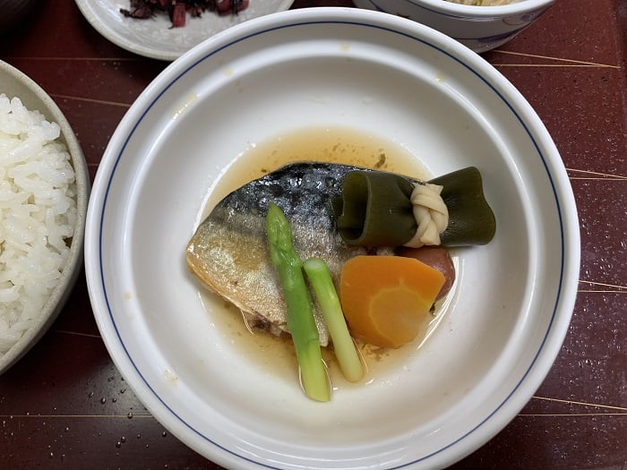【昼食】サバの梅煮