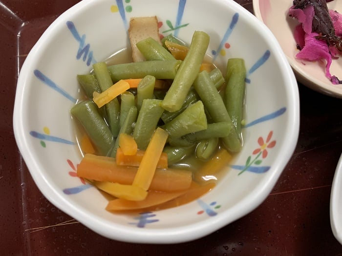 【朝食】いんげんの煮物