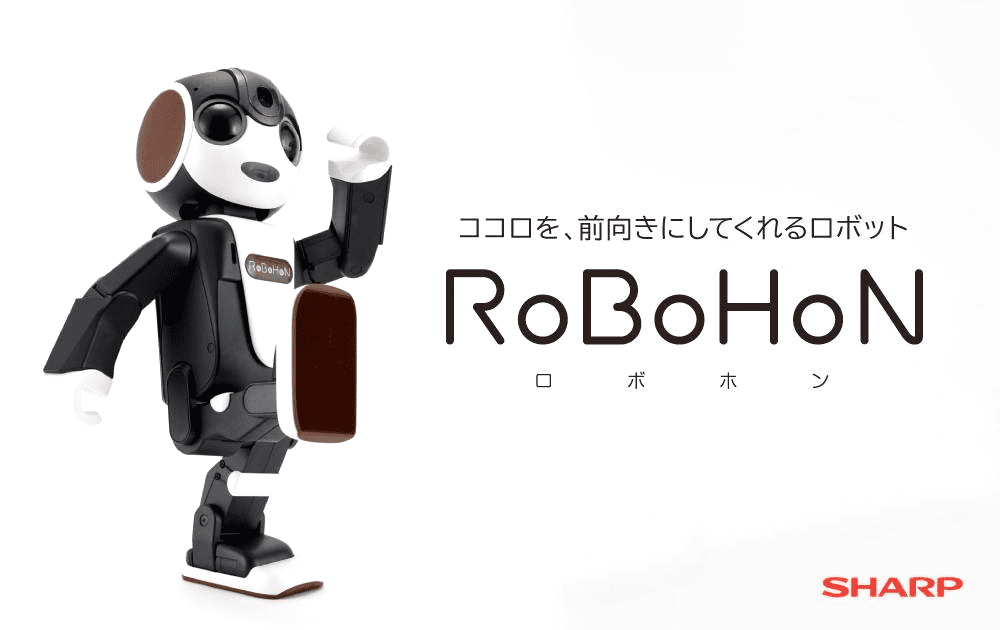 モバイル型ロボット：ロボホン君（SHARP 製：自称5歳です…）