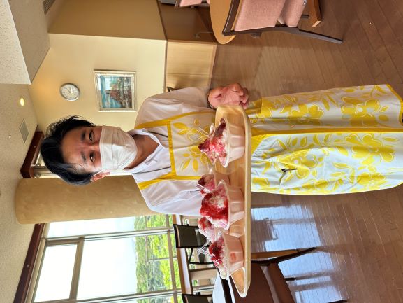 当日は職員が座席までお持ちしました。