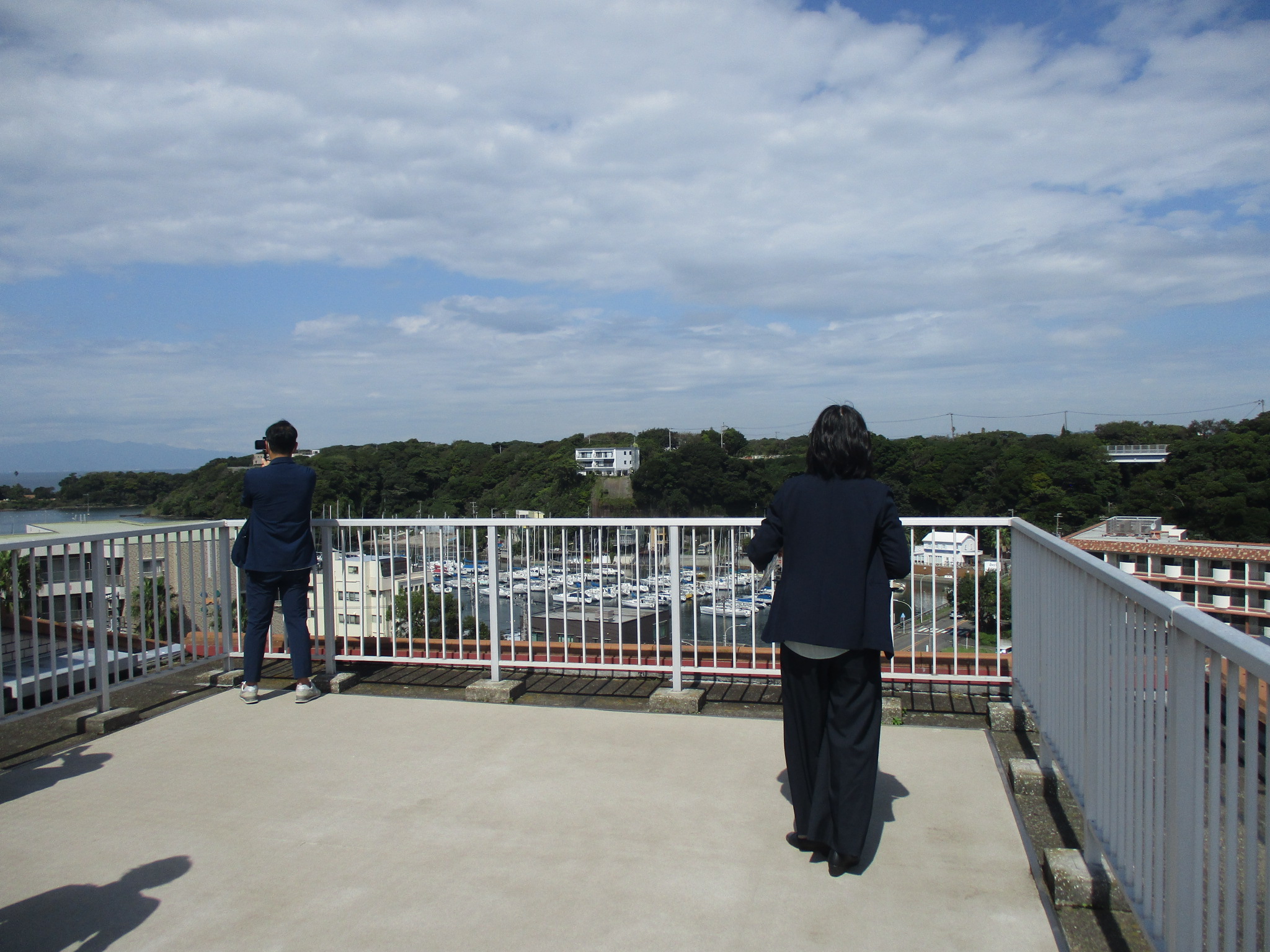 屋上の絶景を撮影されました。