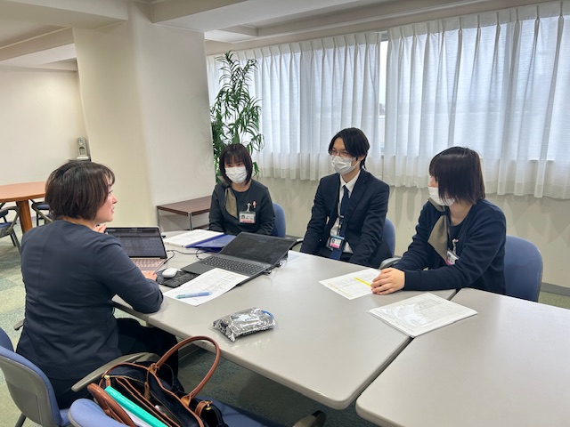 あたたかい研修で活発に発言ができました