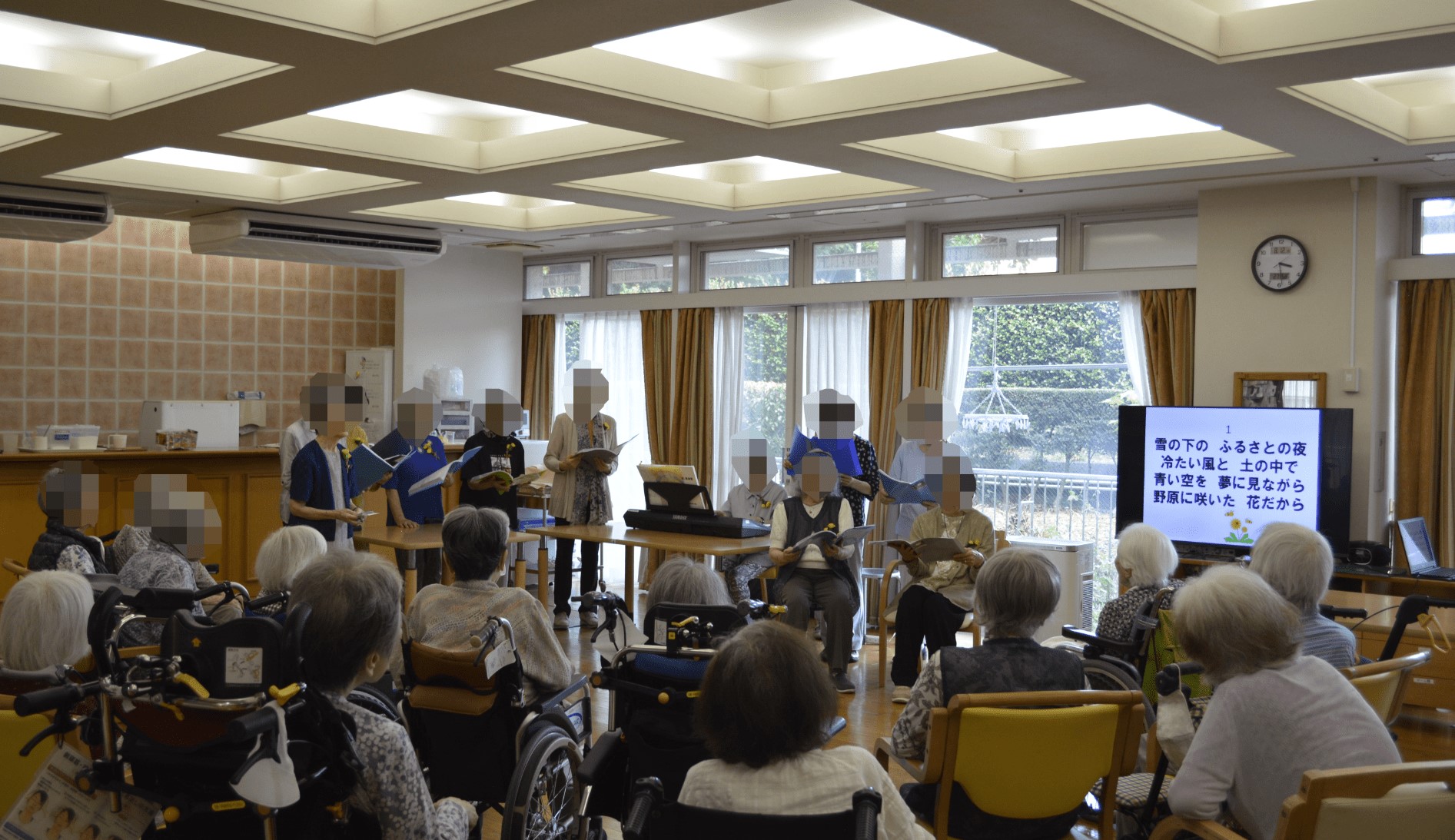入居者同士、笑顔が広がります