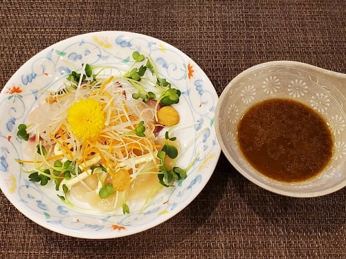 ■ヒラマサとホタテのカルパッチョ