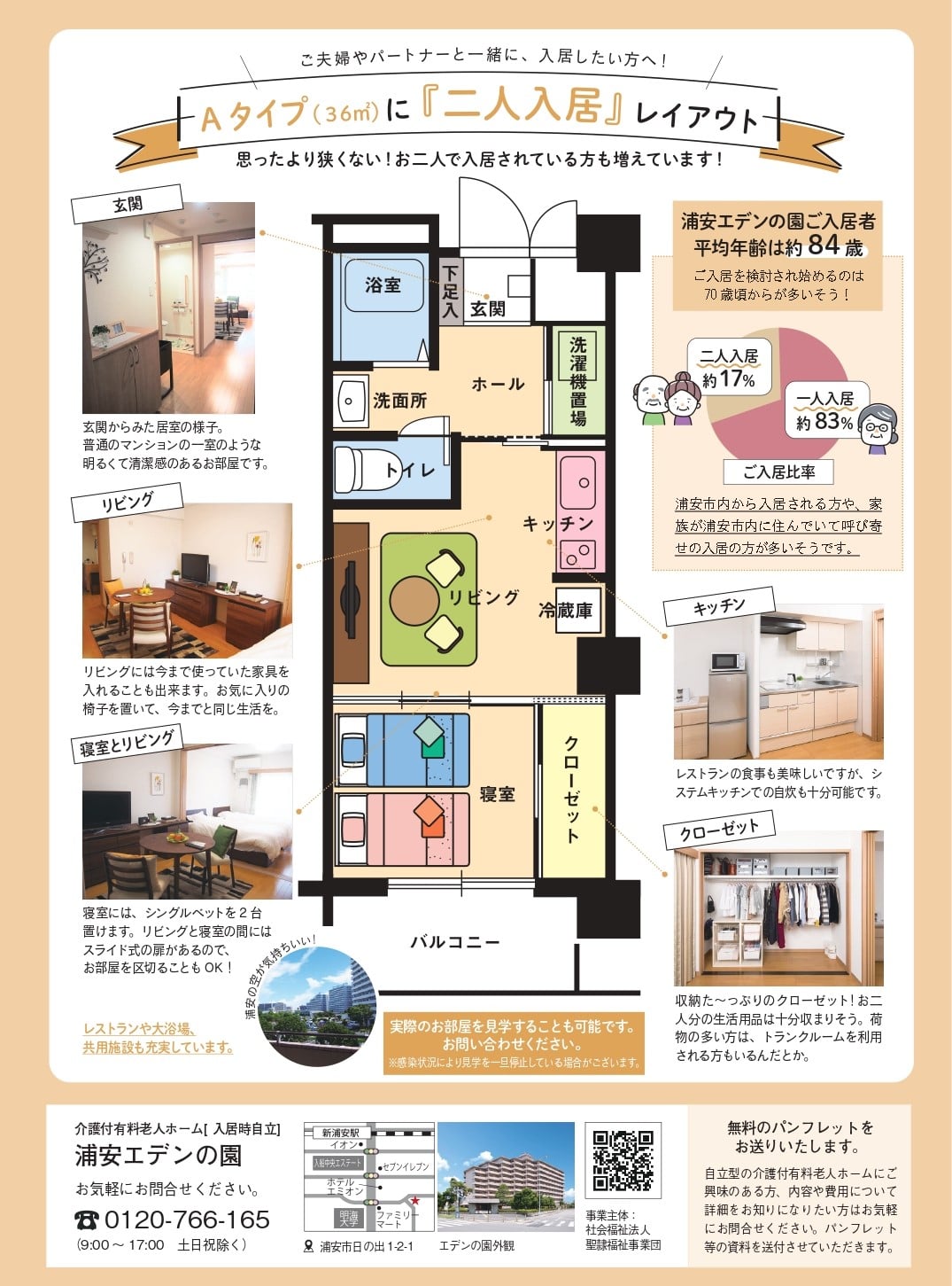 Ａタイプ（36㎡）2人入居編
