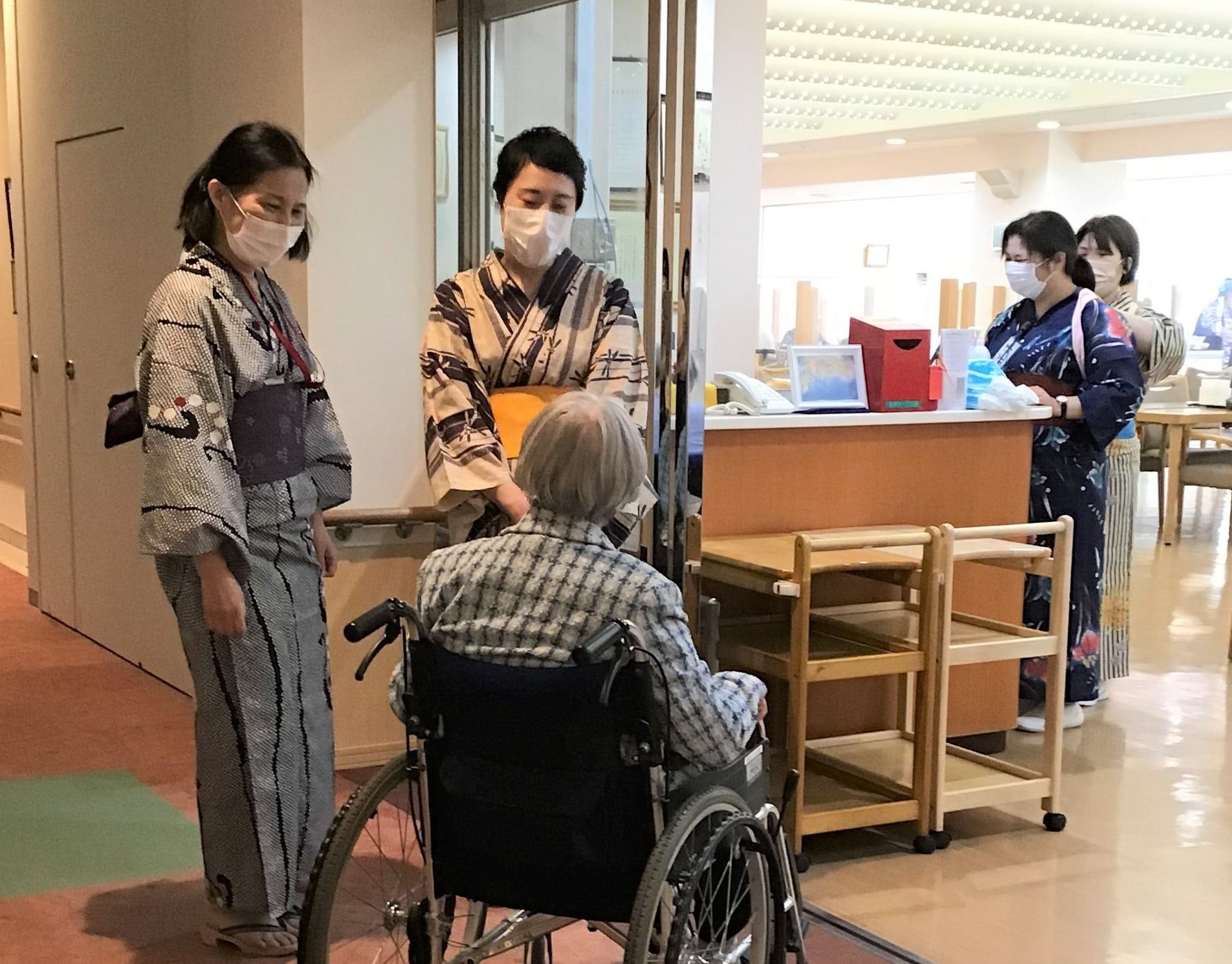 浴衣デーの様子