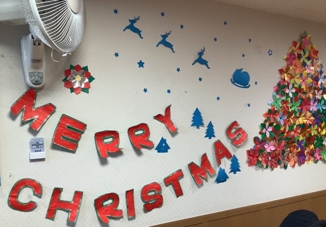 園内のクリスマスデコレーション♪