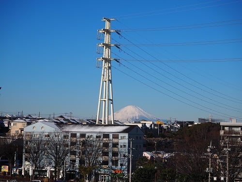 ゲストルームからの富士山