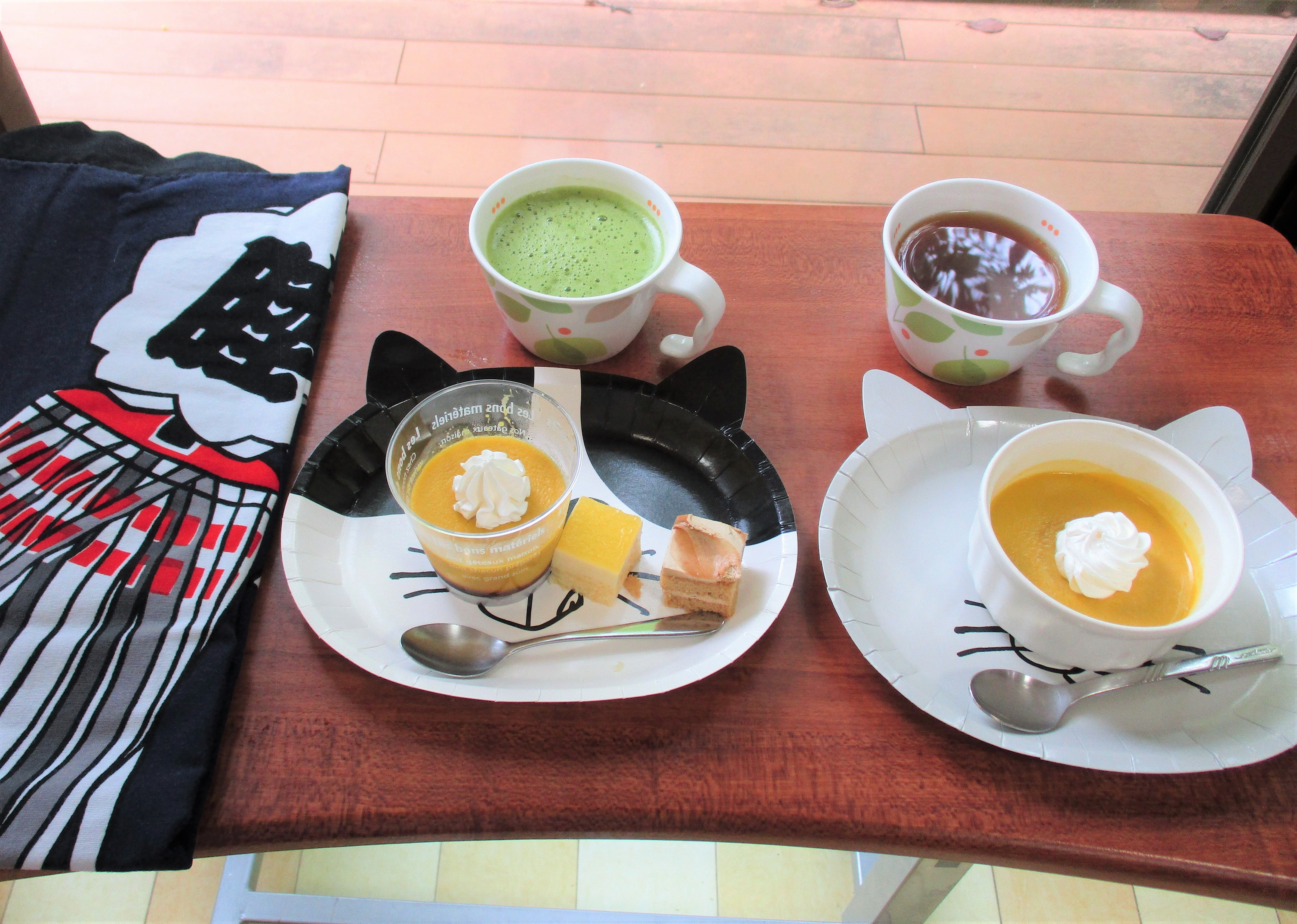 手作りかぼちゃプリンとともに…