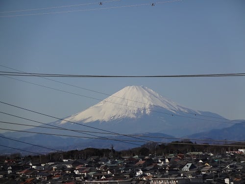 自慢の景色①　～居室からの富士山～